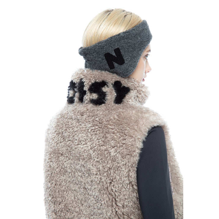 Nアップリケのイヤーバンド