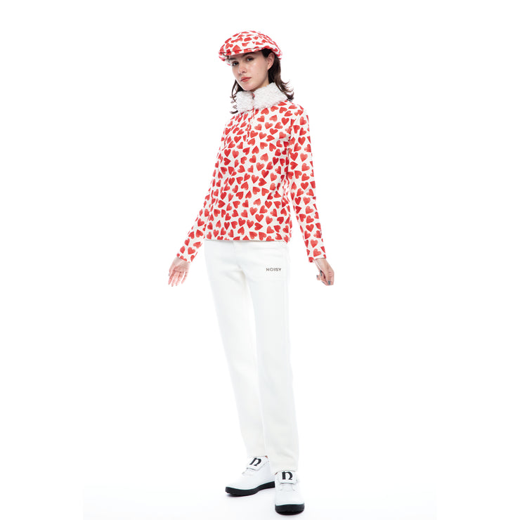 襟ボアプルオーバー