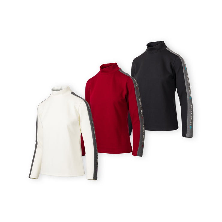 裏起毛肩ライン切り替えプルオーバー