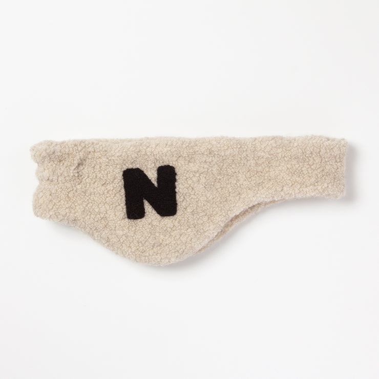 Nアップリケのイヤーバンド