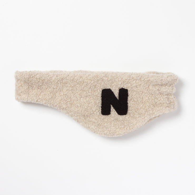 Nアップリケのイヤーバンド