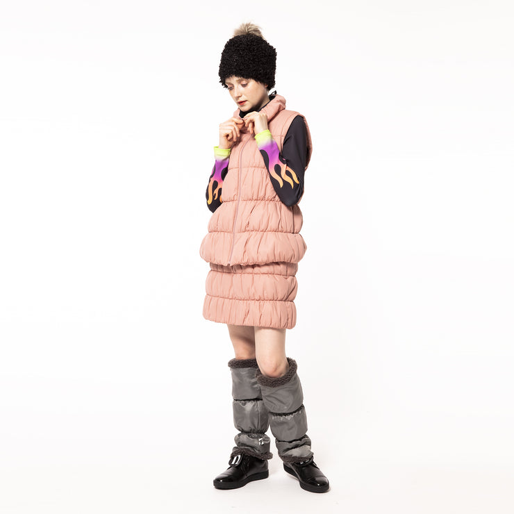 シャーリング中綿スカート