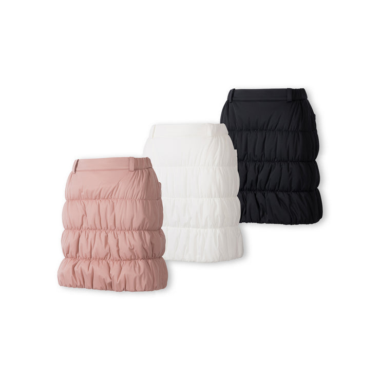 シャーリング中綿スカート