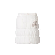 シャーリング中綿スカート