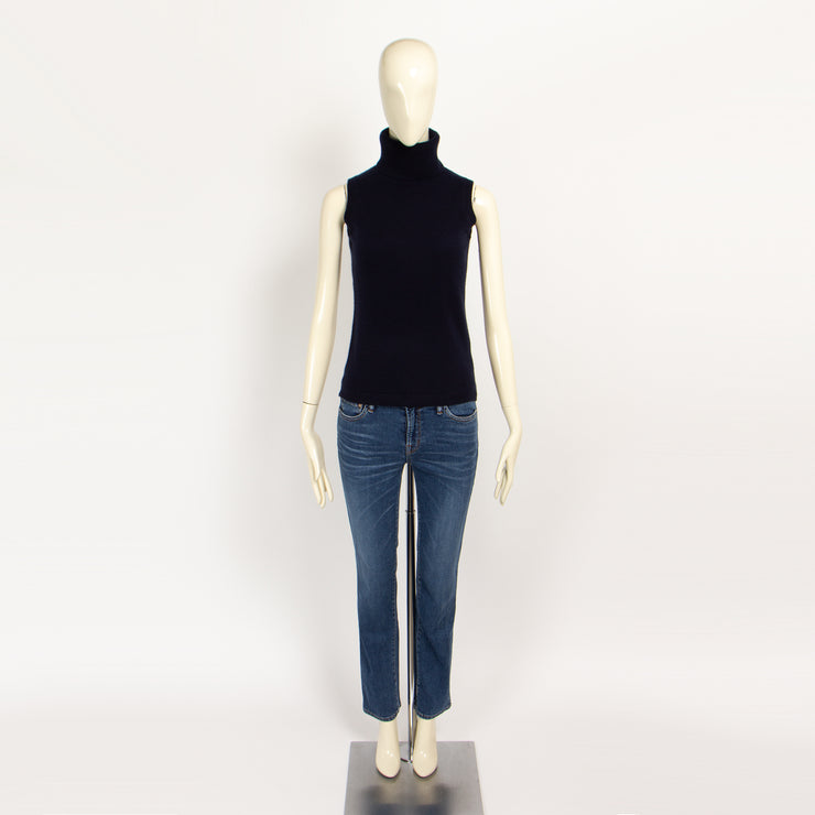 カシミヤ100％ノースリーブ